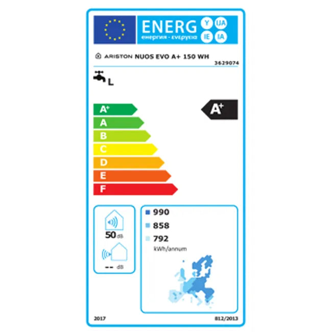 Scaldabagno a Pompa di Calore Ariston Nuos Evo A+ 150 Litri