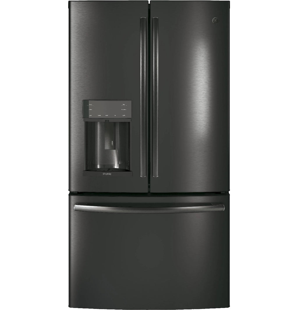Frigorifero GE Appliances PFE28KBLTS da 36 pollici con porta alla francese, acciaio inossidabile nero