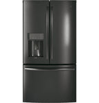 Frigorifero GE Appliances PFE28KBLTS da 36 pollici con porta alla francese, acciaio inossidabile nero
