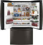 Frigorifero GE Appliances PFE28KBLTS da 36 pollici con porta alla francese, acciaio inossidabile nero