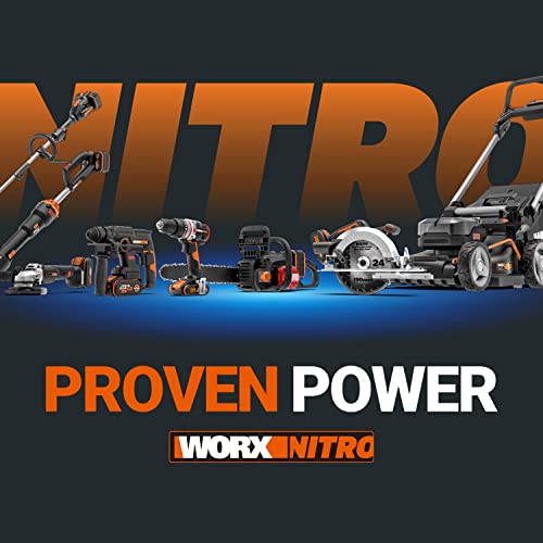WORX Nitro Mini Motosega potatore a batteria WG325E, Motore Brushless, lubrificazione automatica, leggera e compatta, Motosega Elettrica, PowerShare 20V, con batteria e caricabatterie : Giardino e giardinaggio