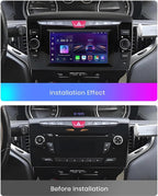 Android 15 Car Radio 2 Din for Lancia Ypsilon 2012-2020 6.2 Inch Touch Screen Car Radio with Steering Wheel Controls Wireless CarPlay Rear Camera GPS Navigation Bluetooth (A1 1G+32G)