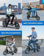 2025 Monopattino Elettrico con Sedile URBANMAX C1, Motore Potente da 450W, Autonomia fino a 35 km