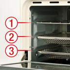 Girmi FG28 Friggitrice ad Aria e Forno Multifunzione, 1300W, 14 Litri, Maxi Ventola, 230 °C, 5 Funzioni, Luce Interna, Ricettario e Accessori Inclusi