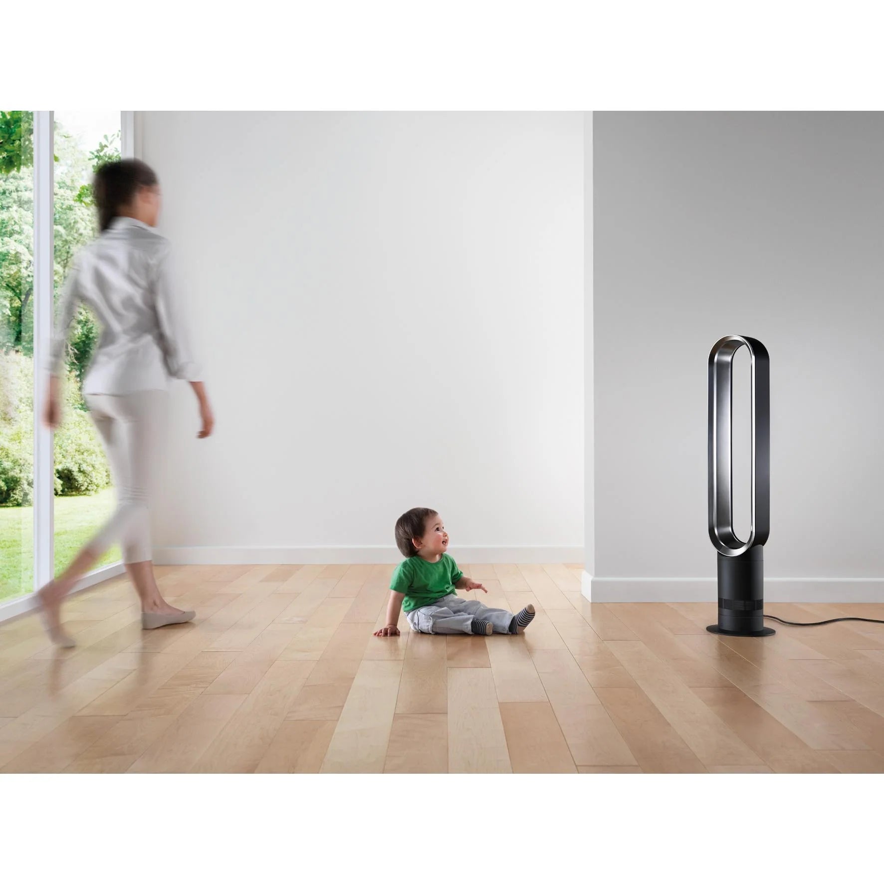 Dyson AM07 Cool™ Ventilatore a Torre Senza Pale (Bianco/Argento)