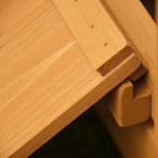Easycomfort Pollaio Gabbia Ovaiole per Galline da Giardino con 2 Cassetti, Nido e Tetto da Esterno Impermeabile in Legno, 150x100x96.5 cm