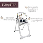 Chicco Polly Magic Relax Seggiolone Pappa per 0 Mesi   3 Anni (15 kg), Regolabile con 4 Ruote, Reclinabile a Sdraietta, Chiusura Compatta, Barra Gioco e Cuscino Riduttore : Prima infanzia