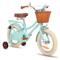 STITCH MANCHI Bicicletta per bambini da 16 pollici con cestino e stabilizzatori per bambini e bambine di 4 5 6 7 anni, verde menta… : Sport e tempo libero