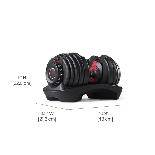 Bowflex Selecttech Pesi Fitness A Carico Variabile, Manubrio 552, Nero Rosso, ‎42.93 x 20.32 x 22.86 cm, 24 Kg : Amazon.it: Sport e tempo libero