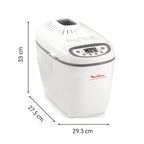Moulinex OW6101 Home Bread Baguette Macchina del Pane, 1650 W, 1.5 kg, 16 Programmi Automatici, 3 Velocità, Schermo LCD, Macchina per Pane, Pizza, Pasta, Dolci, Marmellate, Ricettario Incluso : Amazon.it: Casa e cucina