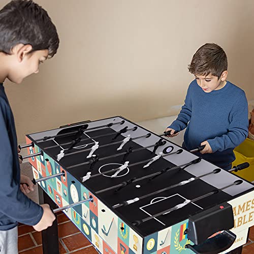 HLC  tavolo multigioco 4 in 1, pieghevole, biliardo, calcio balilla, Hockey, ping pong, 121,5 x 61 x 81,3 cm : Amazon.it: Sport e tempo libero