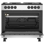 Beko GM15122DXB - Cucina a Libera Installazione Inox 90x60 cm 5 Fuochi con Forno Elettrico Ventilato