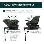 Chicco Seat105 I Size, Seggiolino Auto Omologato ECE R129/03, Girevole A 360°, Reclinabile in 6 Posizioni, Installazione Semplice e Veloce, Riduttore Incluso, 40 105 cm, Gruppo 0/1/2, da 0 a 4 Anni : Prima infanzia