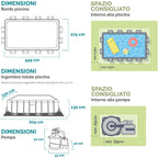 INTEX - Piscina Rettangolare Ultra XTR Frame - altezza 132x549x274 cm