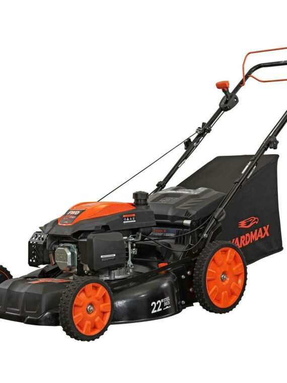 Rasaerba semovente a benzina 3 in 1 con trazione anteriore, SELECT PACE, 6 velocità CVT, ruote alte, 22 pollici, 201 cc, Yard Max
