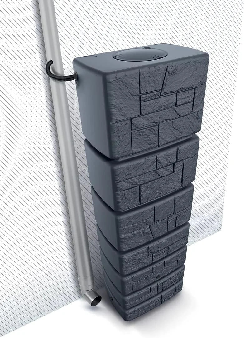 2025 Serbatoio per acque piovane Tower Stone, serbatoio per pioggia 350-500L
