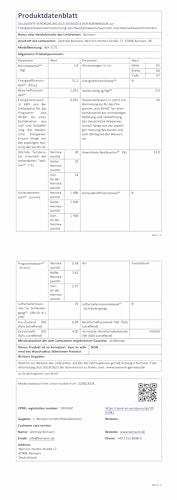 2025 Bomann WA 7175 Lavatrice | 7 kg | max. 1400 giri/min | Garanzia motore 10 anni | Motore inverter efficiente, silenzioso e duraturo | 15 programmi | Avvio ritardato | Colore titanio - nero