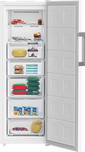 Congelatore Verticale Beko B3RFNE294W – 260 Litri, Classe E, Compressore ProSmart Inverter, Bianco (170,5x59,7x75,4 cm)