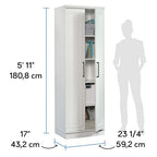 Sauder Homeplus   Armadietto portaoggetti da 58,4 cm, colore: Bianco : Amazon.it: Casa e cucina