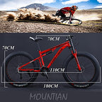 YSACJFD Mountainbikes Dual Suspension Fahrrad Kohlenstoffstahl Geschwindigkeit