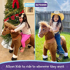 PonyCycle Modello U Cavallo che Cammina senza Elettrico con Rotelle cavalli Giocattoli Cavalcabili per Bambini (con Freno/con Suono/ 90cm Altezza/Taglia 4 per 4 8 Anni) Cavallo Marrone Ux424 : Amazon.it: Giochi e giocattoli