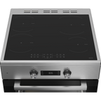 Beko FSE69300X - Cucina con Piano a Induzione Multifunzione 4 Fornelli e Forno Elettrico 60cm Inox