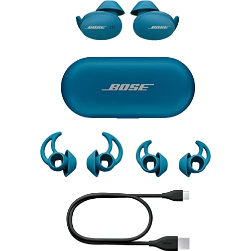 Bose Sport Earbuds   Auricolari Completamente Wireless   Auricolari Bluetooth per Corse e Allenamenti, Baltic Blu : Elettronica