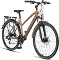Licorne Bike - 28 Inch Aluminium Trekking Bike with 21 Speed Gears, Disc Brake, Mountain Bike, Dirt Bike, Boys, Girls, Women, Men
