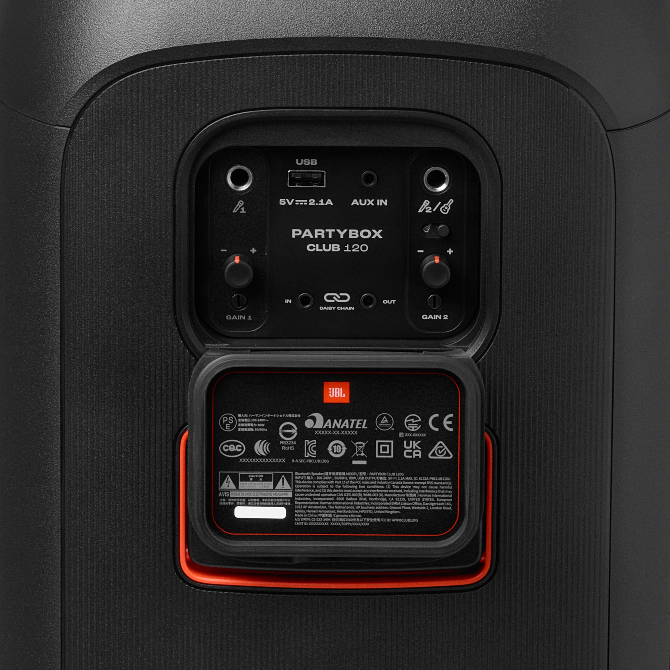 2025 JBL - Altoparlante wireless portatile per feste PartyBox Club 120 - Nero