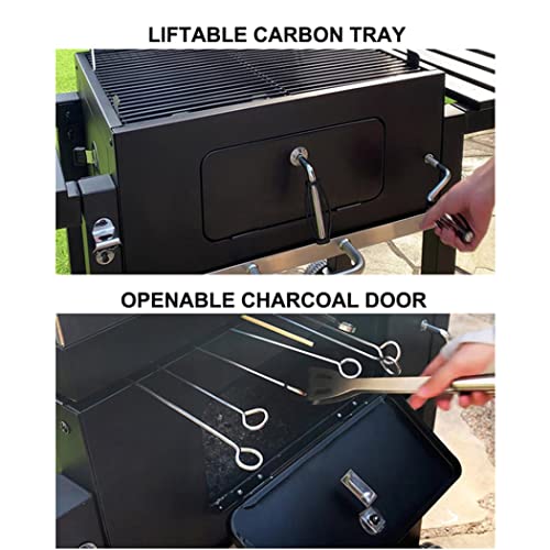 Griglia per Barbecue A Carbonella,Griglia A Carbone Cortile Affumicatore Cucina All'aperto,con Parapioggia E Kit Attrezzi per Barbecue,per Campeggio All'aperto, Patio, Giardino : Amazon.it: Giardino e giardinaggio