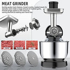 Homlee 3 in 1 Robot da Cucina, Impastatrice Planetaria Multifunzione 5.5L Litri Terrina In Acciaio Inox,1,5L Frullatore Succo,Set Per Salsicce, 6 Velocità : Amazon.it: Casa e cucina