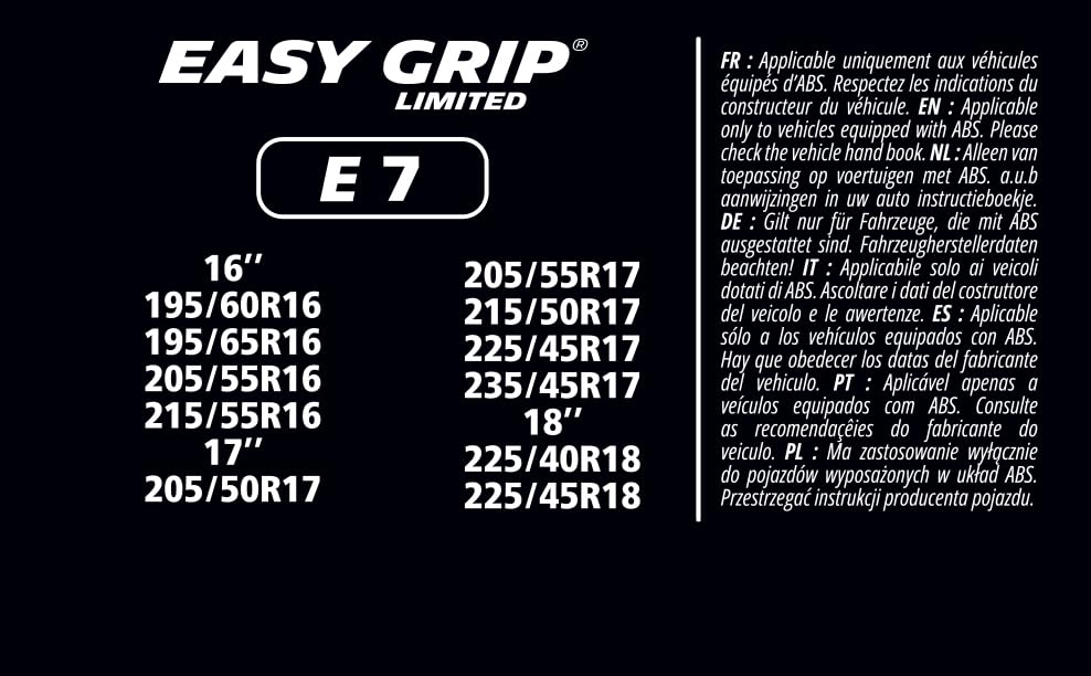 MICHELIN EASY GRIP Limited Catene da neve composite, resistenti e di rapido montaggio, E7 : Amazon.it: Auto e Moto