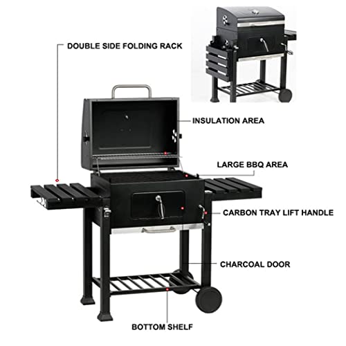 Griglia per Barbecue A Carbonella,Griglia A Carbone Cortile Affumicatore Cucina All'aperto,con Parapioggia E Kit Attrezzi per Barbecue,per Campeggio All'aperto, Patio, Giardino : Amazon.it: Giardino e giardinaggio
