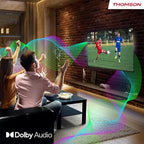 Thomson 32'' (80 cm) HD   LED Fire TV   Controllo vocale Alexa, supporto AirPlay, triplo sintonizzatore, Bluetooth, HDMI, porte USB, AV IN e CI    32HF2S34 2024 : Amazon.it