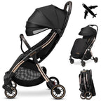 LIONELO Julie One Passeggino leggero e pieghevole da 0 mesi fino 22 kg Compatto con zanzariera, coprigambe, portabibite e borsa, Poggiapiedi regolabili e schienale alla posizione a sdraiata (Gold) : Amazon.it: Prima infanzia