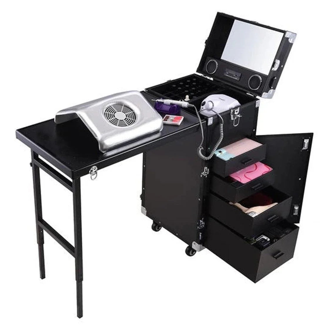 Beauty case trolley con tavolo | LOGIC