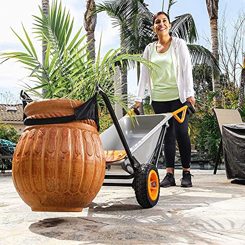 Worx WG050 Carriola Multifunzione a Due Ruote, Porta Sacchi, Porta Fusti, Trasporto Sassi, Trasporto Vasi, Capacità di Carico Max 136kg : Amazon.it: Casa e cucina