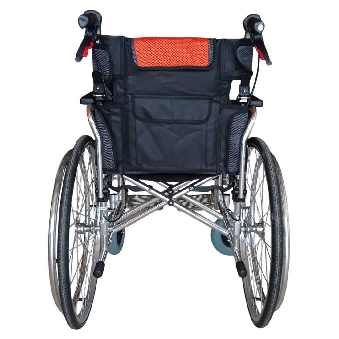 Sedia a Rotelle Superleggera KEROS in Alluminio – 13,7 kg, Braccioli Ribaltabili, Freni da Maniglia, Seduta 45 cm