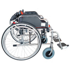 Sedia a Rotelle Superleggera KEROS in Alluminio – 13,7 kg, Braccioli Ribaltabili, Freni da Maniglia, Seduta 45 cm
