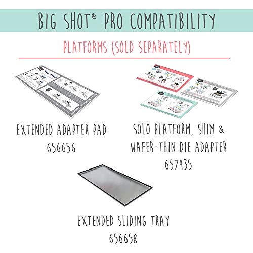 Sizzix Big Shot PRO, Macchina Manuale per Taglio e Rilievo con Accessori Standard e punteruolo, Formato A3 (33 cm), Acciaio Inossidabile, Bianco/Grigio, 31 x 51.5 x 70 cm : Casa e cucina