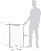Frigorifero per bevande | 126 lattine indipendente con porta in vetro con cerniera a destra | Mini frigorifero per bevande, perfetto per birra, vino, bibite e bevande fredde