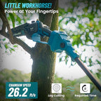 2 in 1 Mini Motosega con Batteria 8000mAh, Seesii 6 Pollici Motosega Telescopica senza spazzole, Svettatoio Telescopico Auto Lubrificante, Serbatoio Olio 30ml, Altezza Di Lavoro 4,57m : Amazon.it: Giardino e giardinaggio