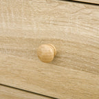 Easycomfort Scrivania da PC per Ufficio con Scaffali, Cassetti e Ripiano Testiera in Legno, 125x60x74cm