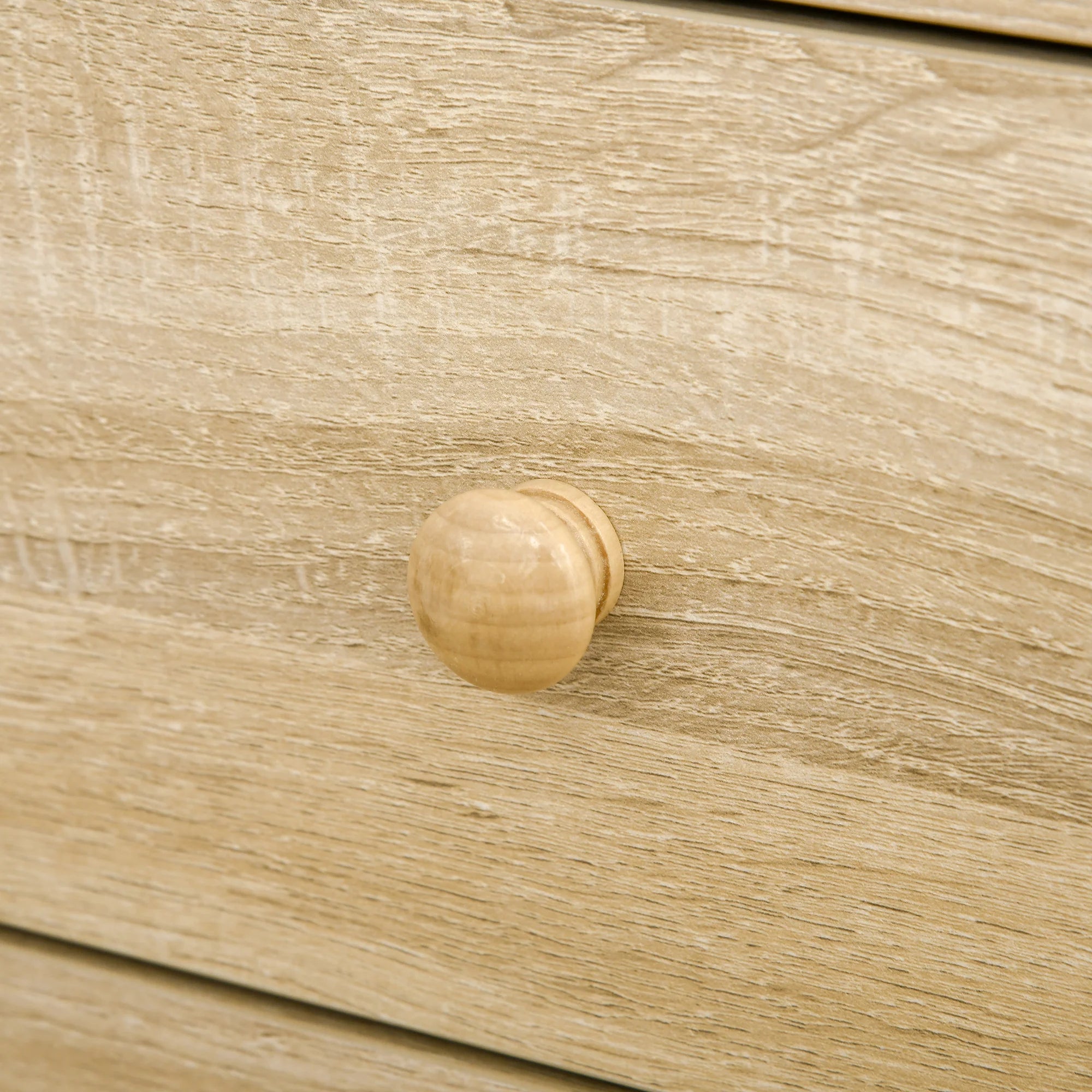 Easycomfort Scrivania da PC per Ufficio con Scaffali, Cassetti e Ripiano Testiera in Legno, 125x60x74cm