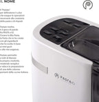 CLASSE ITALY PASTAIO Macchina per la Pasta con 16 trafile di cui 5 in Bronzo. 5 ANNI GARANZIA ITALIA, Pasta Maker, con bilancia, fino a 800g di pasta, 25 tipi diversi di pasta