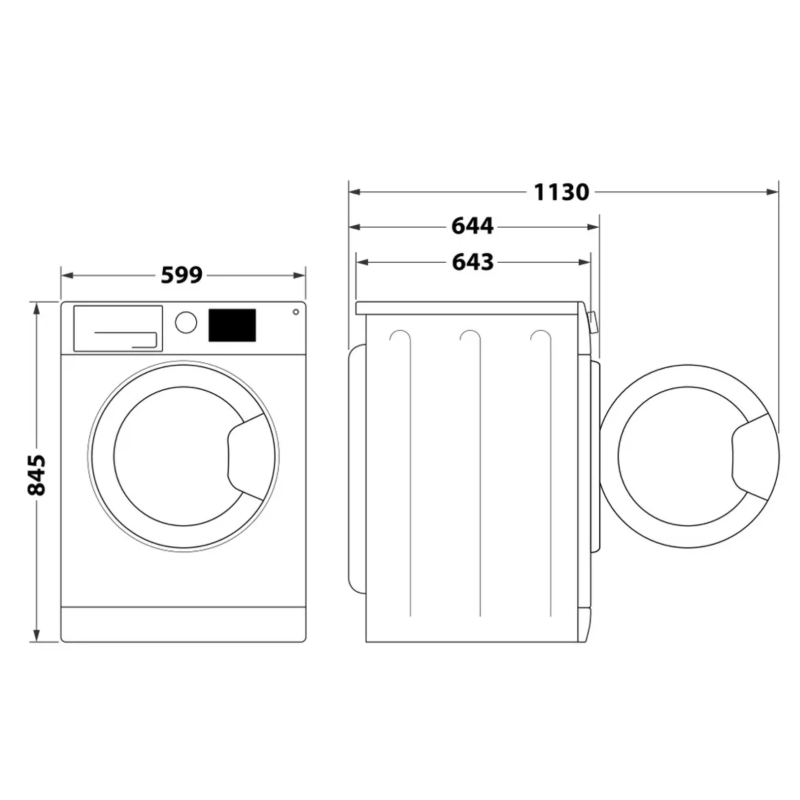 Whirlpool W8 W046WR IT / W8W046WRIT - Lavatrice 10kg Carica Frontale Libera Installazione 1400giri Classe A