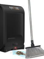 EyeVac Pro 2025 Aspirapolvere automatico Touchless con paletta – Ultra veloce e potente – Ideale per spazzare, peli di animali, cibo, sporco, cucina, aspirapolvere con cavo, senza sacco, sensori automatici, 1400 Watt (nero)