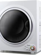 Asciugatrice compatta Panda, capacità di carico di 13,2 libbre, 110 V, 1500 W, asciugatrice portatile, vasca in acciaio inossidabile da 3,5 piedi cubi, 4 modalità di asciugatura