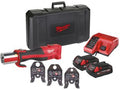 Pressatrice idraulica compatta Milwaukee M18 BLHPT in kit con ganasce V 15-28