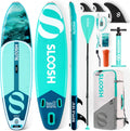 SLOOSH Tavola da Stand Up Paddle Gonfiabile, 10'6" Tavola da SUP con Accessori Premium, Ponte in EVA Antiscivolo, Borsa Ultra-Leggera, Pompa, Ripple SUP per Giovani e Adulti